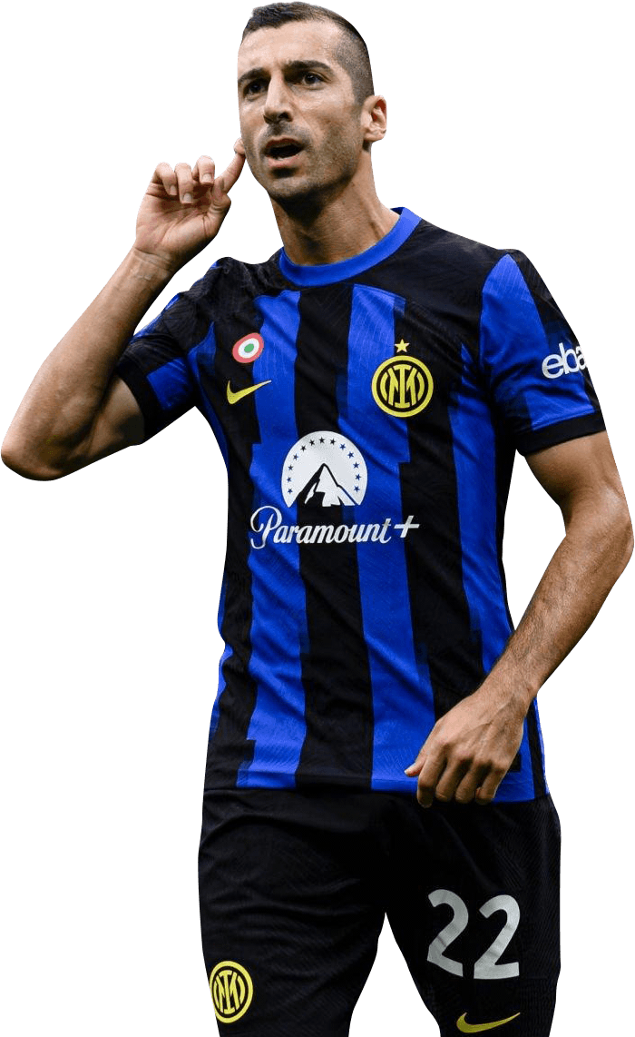 Henrikh Mkhitaryan Inter football render - FootyRenders